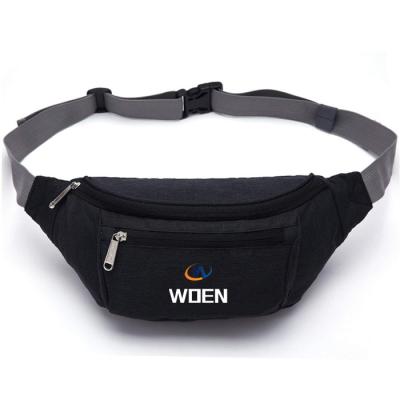 China Cheap Hot Selling Logo Water Proof Men Waterproof Black Waist Bag Custom Pussy Pack for sale