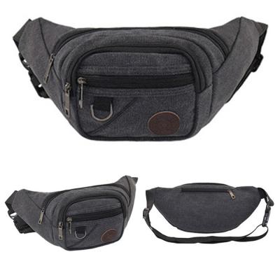 China Fancy Recycling Fanny Pack Cheap Unisex Black Water Proof Waist Bag for sale