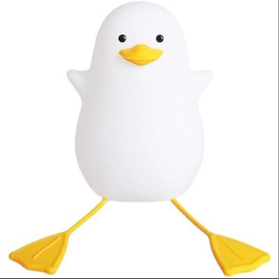 China Cartoon LED USB light with touch sensor infant  night lamp dimming touch control Seagull shape  bedroom silicone light kids night light for sale