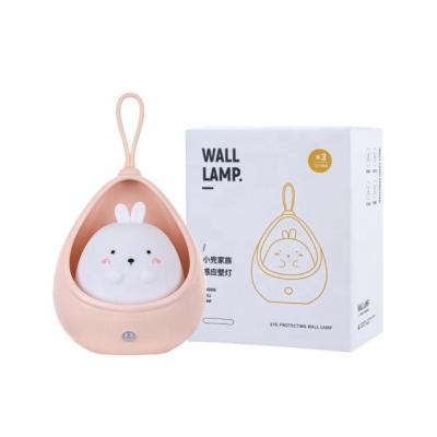 China Cartoon Cartoon Silicone LED Lamp  USB Rechargeable Light Cute Rabbit Lamp Children's Cute Lamp night light for sale