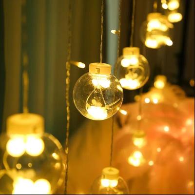 China Curtain Lamp LED Ball String Lights Room Window Lights Party Atmosphere Lamp  Christmas Decoration Christmas Lights for sale