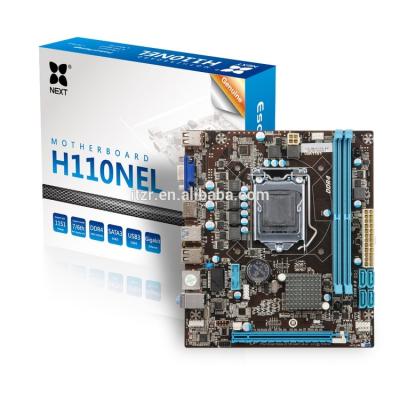 China Low Price Brand New Modern Desktop Motherboard With 2 Memory Modules H110 Motherboard for sale