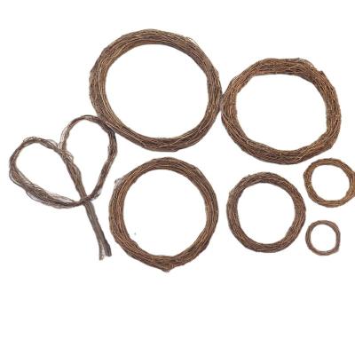 China Tuckahoe Rattan Flower Garland Tuckahoe Rattan Ring Christmas Wreath Hanging Decoratio DIY for Weddings and Flower Arrangements for sale