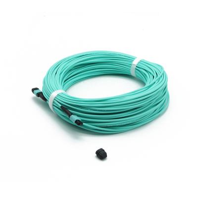 China 2020 New FTTX Trunk Cable 12F MPO-MPO Female To Male MM OM3 MPO 3.0 LSZH Trunk Cable for sale