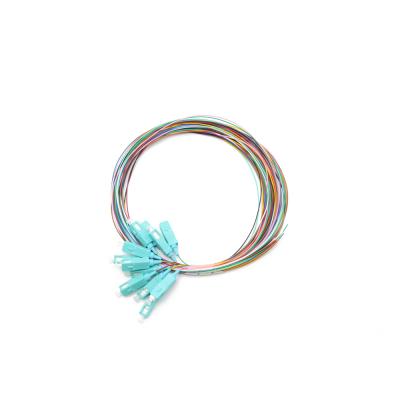 China FTTx Solution Data Center GPON China Manufacturer Custom Logo SC 12F Fibers Color Coded Pigtail Set Fiber Optic Pigtail for sale