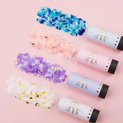 China Hand Held Paper Flower Sprayer Wedding Supplies Confetti Fireworks for sale