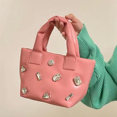 China PU Leather Zipper Tote Bags Handbags Lady To Women Bag Waterproof Faux Leather Tote Bag for sale