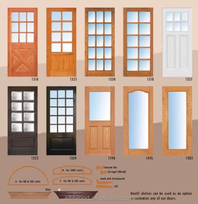 China Swing Exterior Double French Door for sale