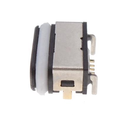 China Waterproof SMD Female Receptacle 5P Right Angle Horizontal Micro USB Connector for sale