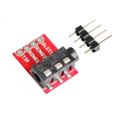 China 10pcs/lot CJMCU-TRRS 3.5mm S Stereo Earphone MP3 Microphone Block Audio Visual Interface Modules for sale