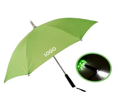 China 8 Ribs 19 Inch Promotional New Product LED Glow Lights Manual Kids Umbrella for sale