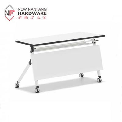 China Foldable Modern Simple Iron Metal Foldable Training Table Frame For School Meeting for sale