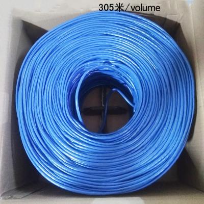 China outdoor par price of A.W.G. 305m 26 4 per meter 10000ft 4 pair 1000m poe lan network utp cat5e blue electrical cable KCTX-CAT5E-001 for sale