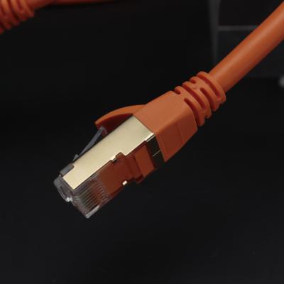 China Wholesale kc factory free sample 40Gpbs gold plated sftp plug cat8 patch cord KC-CAT8-12301 for sale