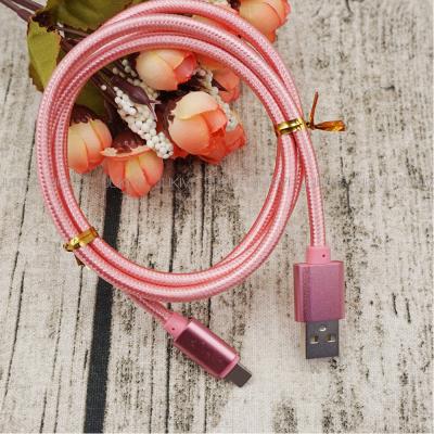 China Wholesale Power Cord High Speed ​​Charging Nylon Braided Aluminum Alloy USB Cable Mobile Phone USB Data Cable Fast Charging Type C for sale