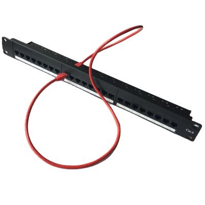 China Integrated Communication 144 Inch OEM 24port 19inch Port 19inch Fiber Optic Cat 6 Patch Panel for sale