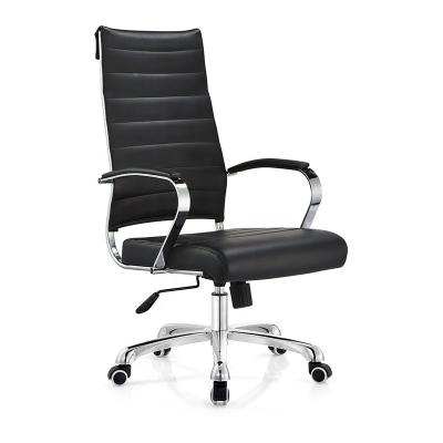 China (Size) Modern Office Chair Adjustable Executive Leather Ergonomic PU for sale