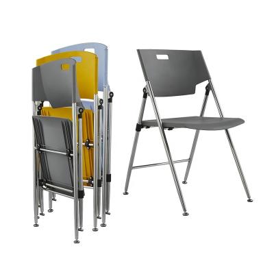 China Mid Office Conference Room Foldable Ordinary Back Plastic Folding Chair for sale