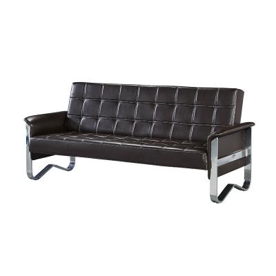 China Conference Room Office Cooling Three Seater Modern Leather Sofa for sale