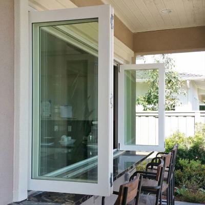 China Frameless folding folding glass aluminum window designs hot sale and high quality folding window for sale