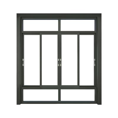 China Sliding Double Pane Thermal Soundproof Sliding Window Residential Aluminum Sliding Windows for sale