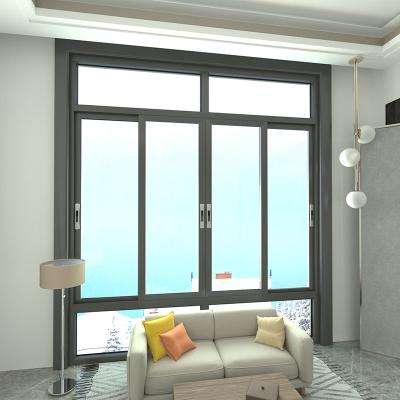 China Sliding Aluminum Glass European American Sliding Design Double Glazing Windows for sale