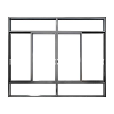 China Customized Modern Design Aluminum Alloy Windows Soundproof Double Glazed Sliding Sliding Window for sale