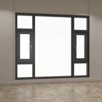 China Swing Standard Size Homes Stained Glass Hotel Aluminum Windows Sash Casement Casement Window for sale