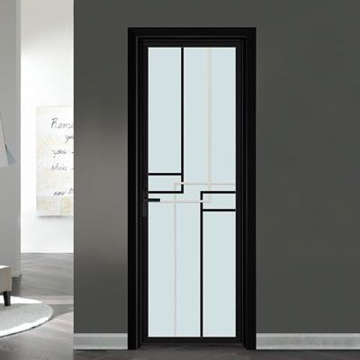 China India Aluminum Swing Door Half Door Sound Insulation Factory Price Factory Price Bathroom Glass Door for sale