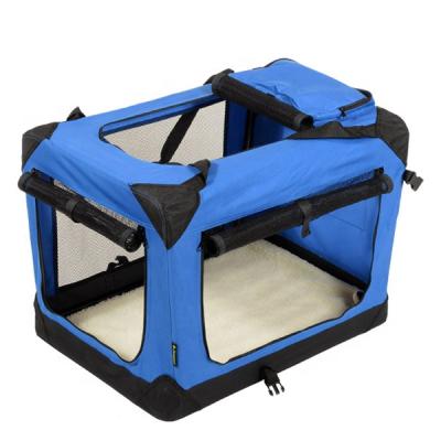 China Sustainable Soft Luxury Pet House Large Folding Dog Crate Wholesale for sale