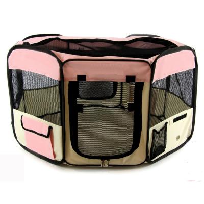 China Sustainable Factory Audited Cloth Pet Playpen Dog Playpen for sale