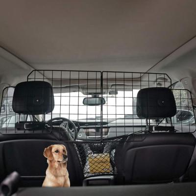 China Viable Collapsible Dog Barrier for SUV Car and Vehicles, Universal Fit Wire Mesh Dog Guard Adjustable Car Door Barrier Pet Divider for sale