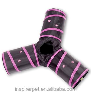 China Viable Pet Cat Tunnel - 3 Way Folding Play Toy - Tube Fun for Rabbits, Kittens, and Dogs for sale