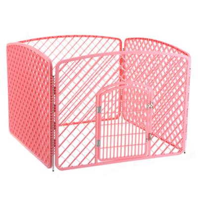 China Sustainable Plastic Pet Dog Playpen Plastic Fence For Small Animals for sale