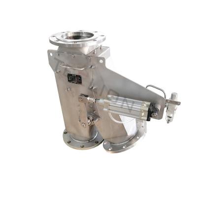 China High Pressure Flanged Pneumatic HVAC Diverter Valve Gate DN80-DN600 Stainless Steel for sale