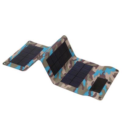 China Thin Film New Portable Lightweight Solar Cell Folding 8w Solar Panel For Camping for sale