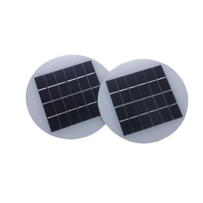 China XRSOLAR High Efficiency 2w 6V Customized Round Glass Solar Panel Diameter 160mm for sale