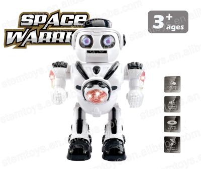 China Dancing Battery Operated Robot Warrior Toy Space Educational Stem Toys Sports Robot Best Selling Gift For Kids for sale