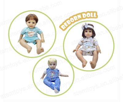 China New 41CM Real Toy Hot Soft Handmade Silicone Vinyl Reborn Baby Dolls w/ IC Customizable Gift For Doll Stem Toys For School for sale