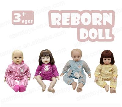 China stuffed & New 47CM Vinyl Baby Dolls w/ IC Reborn Customizable Real Handmade Toy Hot Silicone Plush Toy For Doll Stem Toys For School for sale