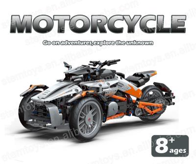 China Building Toy MOYU MY88013 DIY Model Motorcycle Building Block 1288 pcs Superdry Grow Future Thinking Gift For Kid/Adult for sale