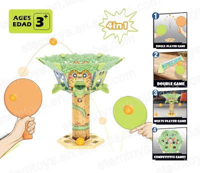 China high quality & eco-friendly indoor sport Serias 4IN1 Ping Pong Tree Play set rod educational toys Superdry grow future thinking gift for kid for sale