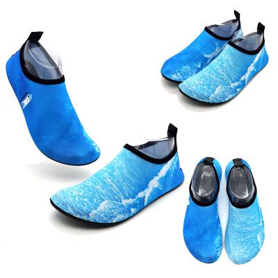 China Non-slip men's sea blue printing quick-drying sports water breathable non-slip shoes beach walking sole light soft sole factory direct supply for sale