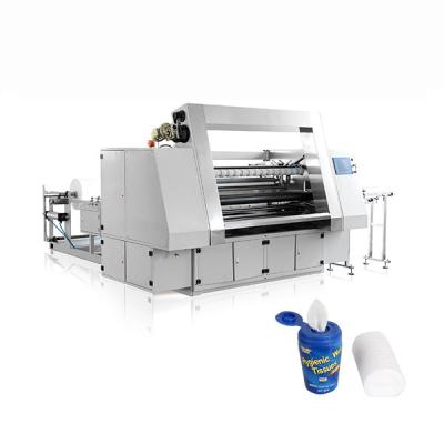 China DCT-15C Folding-wetting-cutting-counting-output baby single bundle wet tissue making machine for sale