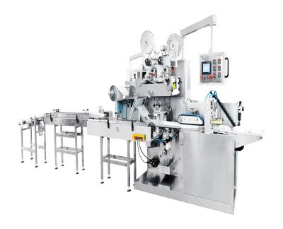 China The main engine adopts famous brand--MITSUBISHI. Full Auto Baby Diaper Baby Lady Wipes Packing Machine for sale