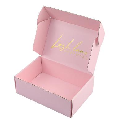 China Recycled Materials Custom Printed Logo Apparel Gift Packaging Messenger Box Cosmetic Paper Ad Box Mailer Brand Princess Shipping for sale