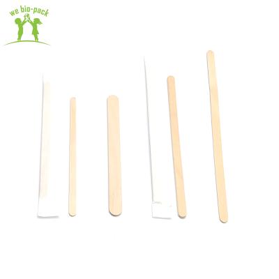 China Biodegradable Smooth Coffee Stir Stick Food Grade Coffee Stirrers Safe Sticks 178*7*1.4mm for sale