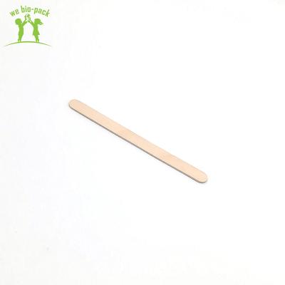 China Food Grade Biodegradable Biodegradable Ice Cream Spoon Wooden Cheap Smooth Sticks 125mm for sale