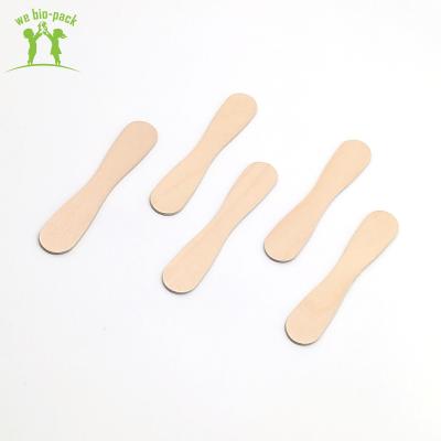 China Sustainable Food Grade Wooden Ice Cream Spoon Crafts High Quality Eco-Friendly Sticks 70mm for sale