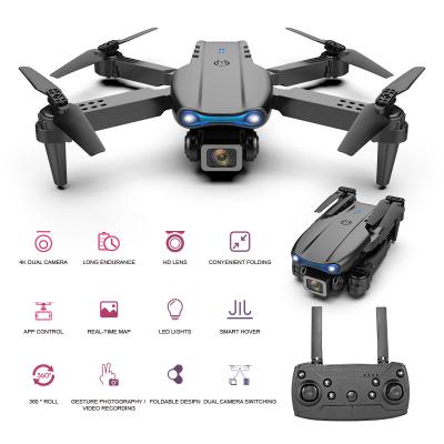 China Headless Mode K3 4K HD Remote Control Led Mini Drone Portable Photography Long Range Light Drones With Dual HD Camera for sale